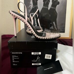 Alexander Wang Nova Studded Slingback Heels - Pink